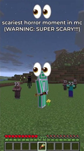 Scariest Horror Moment Ever in #Minecraft 👀
