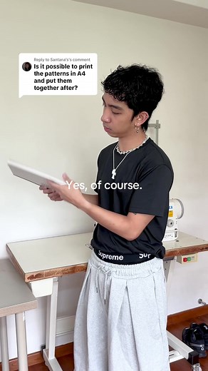 Replying to @Santana’s Used to print patterns this way when I first started. #fashiontiktok #fashiondesigner #patternmaking #digitalfashion #designer