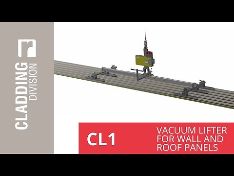 CL1 | Cladding Vacuum Lifters for roof and wall sandwich panels installation - Technical Video