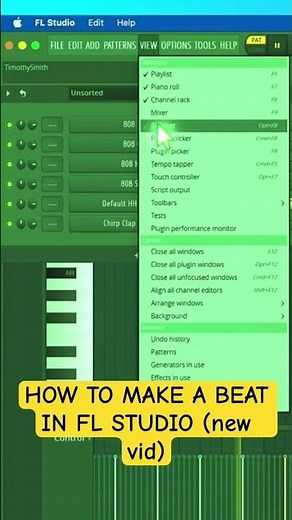 How to make a hip-hop beat in FL STUDIO #flstudiotutorial #flstudio #flstudio20 #beatmaking #music