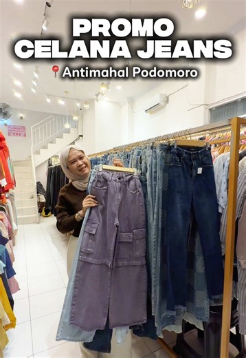 ‼️PROMO CELANA JEANS 48.000‼️ ❗️HANYA BERLAKU UNTUK YG DATANG LANGSUNG KETOKO❗️ 📍ANTIMAHAL PODOMORO JL. PUTRI CANDRAMIDI (PODOMORO) RUKO ABU SAMPING GG WAK DALEK PONTIANAK ⏰ BUKA JAM 10.00-21.00 #fashionpontianak #antimahalpontianak #fashionmurah