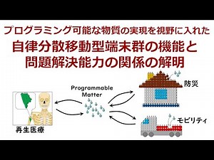 自律移動型端末群のモデルと​問題解決能力の関係の解明​