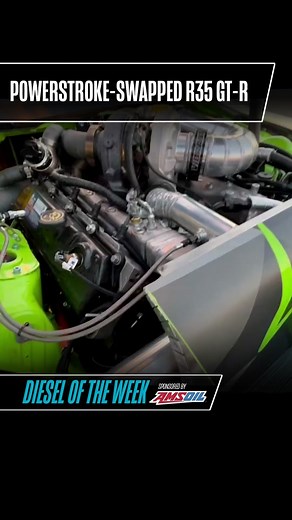 Check out the compound turbo, 6.0L Powerstroke-swapped, R35 GT-R the team at LYFE Motorsport and Riffraff Diesel put together for the Pikes Peak Hillclimb this year. This crazy build is our #DieseloftheWeek. Full details on our! #engines #diesel #powerstroke #turbocharged #ford #powerstroke60 #60powerstroke #dieselpower #granturismo #pikespeak #nissan #gtr #r35gtr #dieselgtr #lyfemotorsport #riffraffdiesel #engineswap #powerstrokeswap #enginebuild #enginebuilding #horsepower #enginebuildermag