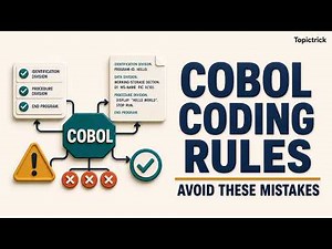 COBOL Coding Rules | COBOL Programming Standards for Beginners.