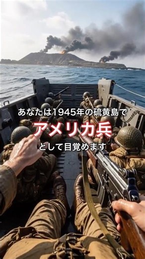 あなたは1945年、硫黄島でアメリカ兵として目覚めます｜You awaken as a U.S. soldier on Iwo Jima, 1945 #POV #shorts