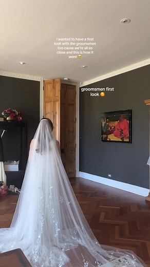 First Look Wedding with Groomsmen - Special Moment Captured