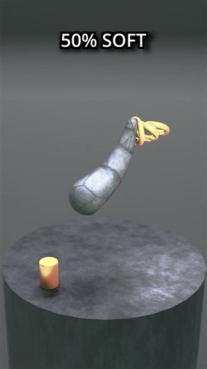 0% vs 100% INSANE Tear Shape Soft Body Simulation