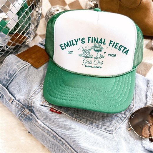 Final Fiesta Bachelorette Trucker Hats, Team Bride Hat, Mexican Bachelorette Party, Group Tracker Hats, Beach Bachelorette Party Favors - Etsy