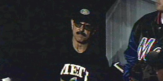 Bobby Valentine was ejected and wore a disguise in the dugout 18 years ago today