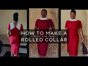 How to make a Rolled Collar