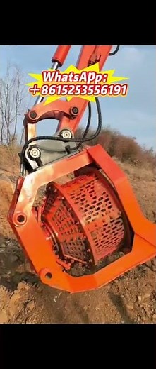 The screening bucket is working. #excavator # Screening #quickhitch # intelligent
