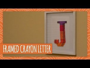 DIY Framed Crayon Letter - HGTV Handmade #handmade #diy #hgtv | HGTV Home