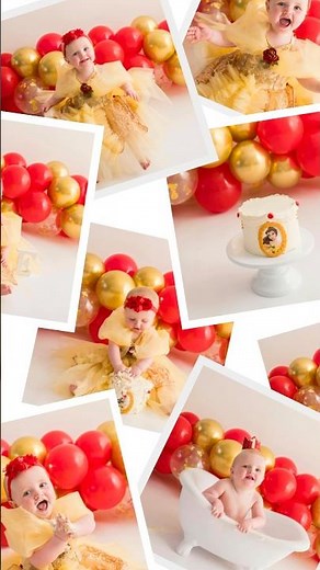 Hannah Elizabeth Photography first birthday cake smash