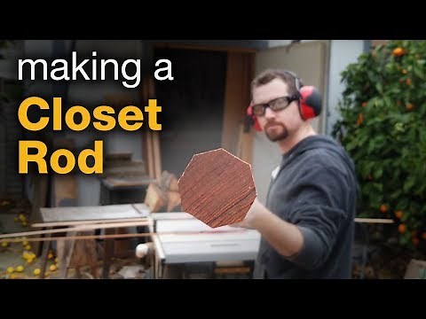 Making a DIY Wooden Closet Rod