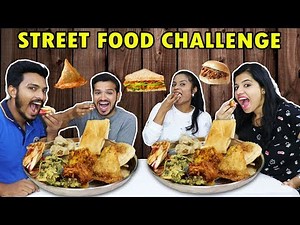INDIAN STREET FOOD CHALLENGE | MUMBAI,DELHI,AHMADABAD STREET FOOD EATING COMPETITION