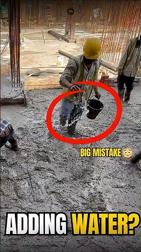 How Adding Water Ruins Concrete Strength 😳