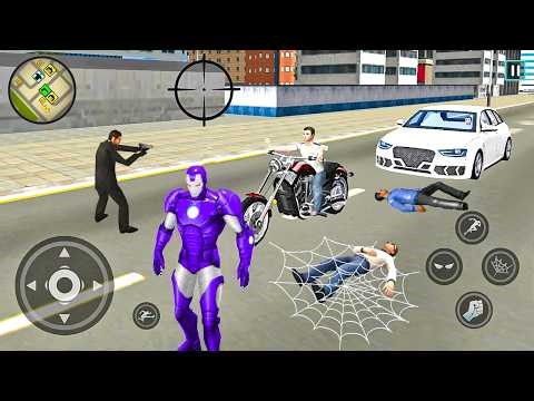 Iron Suit Hero Ninja Gangster Crime Vegas City - Android Gameplay #3