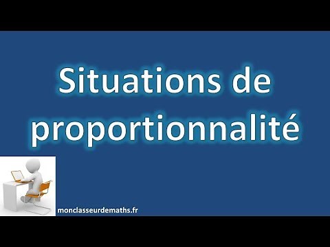 Situation de proportionnalité