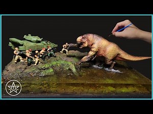Hellspawn Unleashed: D-Rex Attacks Humanity | AmazingTrungX DIY Resin Diorama