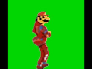 mario dancing green screen