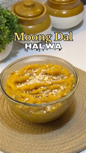 Moong Dal Halwa 🍧 Easy Homemade Dessert Recipe ✨💛 #moongdalrecipe #halwa #viral #shorts #food #yt