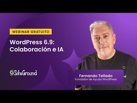 WordPress 6.9 'Gene': Notas, nuevos bloques y preparación para IA | Webinar