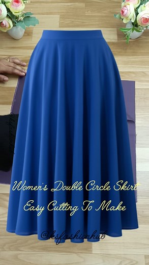 2.8M views · 23K reactions | 樂 Easy To Make Women's Double Circle Skirt  #viralreelsシ #viralreelschallenge #diy #fashion #sewing #fblifestyle | KS Fashion Hub | Facebook