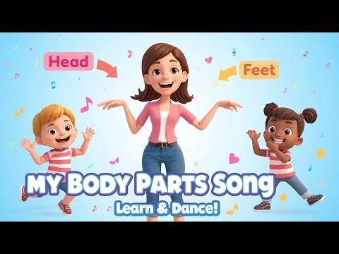 My Body Parts Song with Dance 👂👃🧠 | Learn Body Parts for Kids | Fun Movement Song 🎶