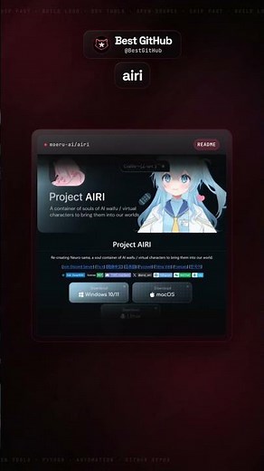 Run Your Own AI Waifu Companion with Voice Chat & Gaming! #Shorts #github