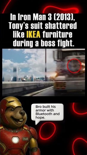 Iron Man 3’s Most Embarrassing Moment | Tony Stark’s Armor Falls Apart