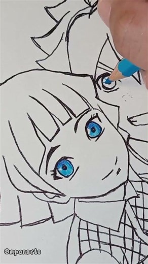 Drawing | Himawari & Boruto Uzumaki 💛 #mpenarts #animedrawing #shorts
