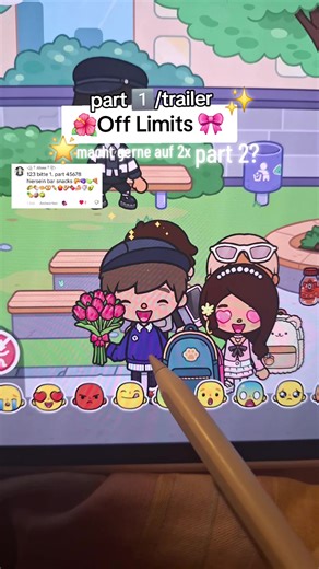 part 1/Trailer| Off Limits 🎀🌺✨ #story #me #tocaboca #ipadpro #new