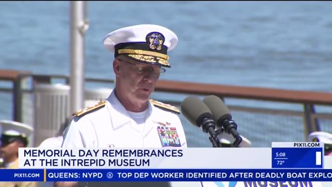 Memorial Day ceremony at Intrepid Museum honors fallen heroes