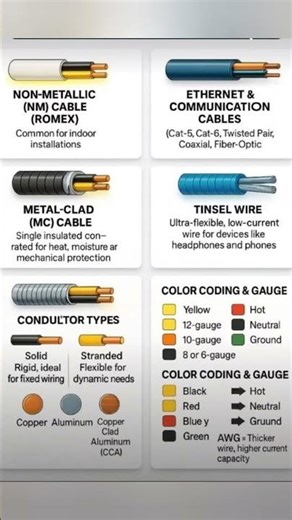 Types of Electrical Wire Explained – Which Wire for What? #वायर #शोर्ट्स