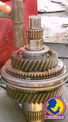 Perfect Gear Assembly 😍 | Manual Gearbox Repair Satisfying 🔧 #Shorts