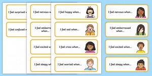 Feelings Sentence Starters for EAL Learners