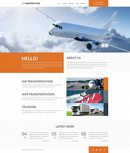Air Cargo Website Templates