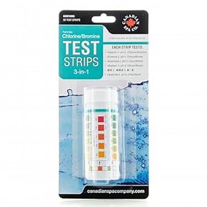 Pool and Spa Test Strips 50 Counts: 3-Way Hot Tub Test Kit Testing for Free Chlorine/Bromine, Total Alkalinity, and pH. Easy and Accurate Spa Test Strips for Hot Tub
