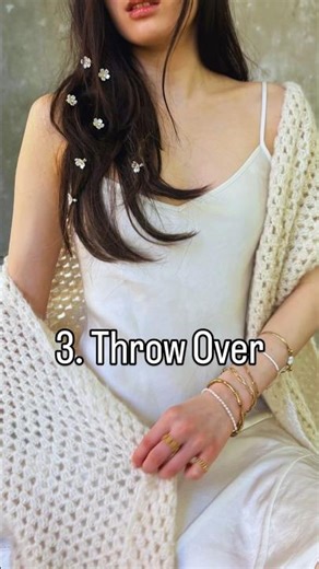 Wear It 3 Ways | Crochet Evening Shawl Styling Ideas 🧶 Quick, Easy, Beginner-Friendly