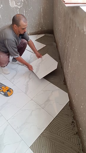 108K views · 1K reactions | 45° angle cutting with new technology and speed | كريم رضوان محترف السيراميك | Facebook