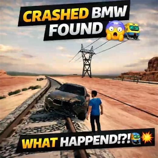 CRASHED BMW FOUND 😱🚆 | Railway Track Scene in CPM#rebuild#bmw #cpm