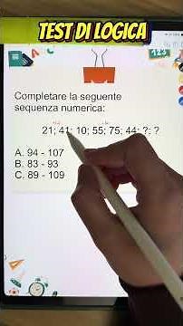 Logic Test: Numerical Series 🤓 #batquiz #logic #math #publiccompetitions #tolc