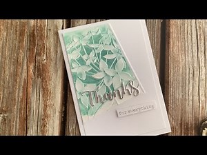 Adding colour using an embossing folder