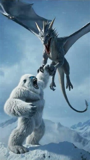 Yeti vs Dragon: Clash of the Frozen and Fiery