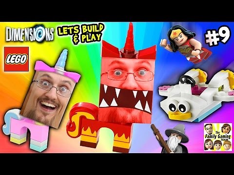 Lets Build & Play LEGO Dimensions #9: UNIKITTY RAGE! (FGTEEV Continues the Story)