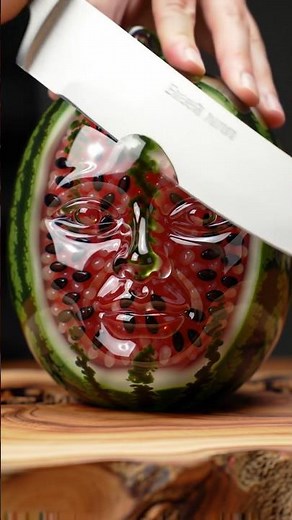 “Slicing a Glass Watermelon Sculpted as a Human Face | Hyper-Realistic ASMR” #asmrtapping
