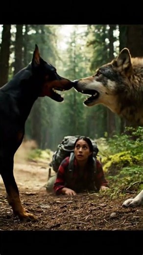 A wolf attacks #wildlife #animals #animalshorts