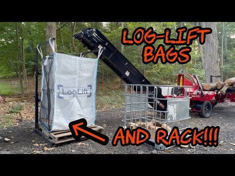 #408 Log-Lift Bag & Rack System: Fast Effortless Firewood!!