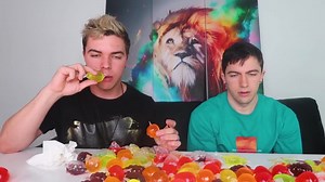 1.1K views · 16 reactions | The Creators of Jelly Fruit Challenge Most popular questions answered!!! | Austin Sprinz | Facebook