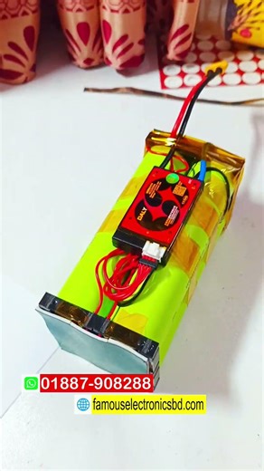 12V 15A LiFePO4 Battery Pack #electronics #powerbank #lifepo4 #battery #module #shotrs